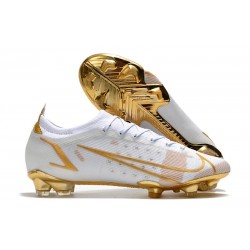Nike Mercurial Vapor XIV Elite FG Uomo Bianco Oro