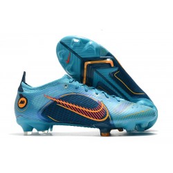 Nike Mercurial Vapor 14 Elite FG Scarpe Blu Cloro Arancione Laser Marina