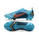 Nike Mercurial Vapor 14 Elite FG Scarpe Blu Cloro Arancione Laser Marina