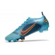 Nike Mercurial Vapor 14 Elite FG Scarpe Blu Cloro Arancione Laser Marina