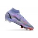 Nike Mercurial Superfly VIII Elite DF FG Mbappe Thistle Chiaro Argento