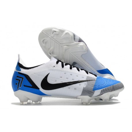 Nike Mercurial Vapor 14 Elite FG Scarpe Bianco Blu Nero