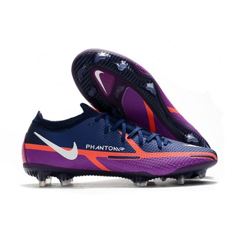 Scarpe Nike Phantom GT2 Elite FG College Navy Bianco Viola Vivido