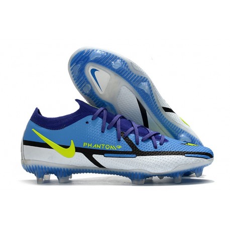 Scarpe Nike Phantom GT2 Elite FG Blu Giallo Grigio