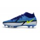 Nike Phantom GT2 Elite DF FG Nuovo Blu Giallo Grigio