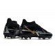 Nike Phantom GT2 Elite DF FG Nero Metallic Grigio Scuro Oro Metallico