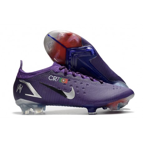 Scarpa Nike Mercurial Vapor XIV Elite FG Ronaldo CR7 Viola Argento