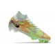 Nike Zoom Mercurial Superfly 9 Elite Fg Verde Orzo Blu Arancione 
