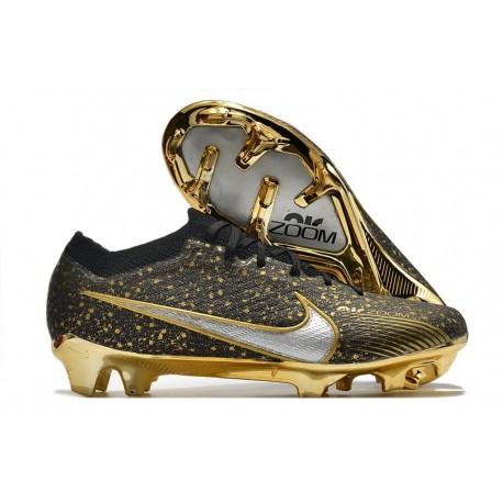Nike Zoom Mercurial Vapor XV Elite FG Nero Oro Argento