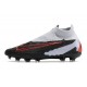 Nike Phantom Gripknit Elite DF FG Nero Grigio Rosso