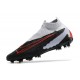 Nike Phantom Gripknit Elite DF FG Nero Grigio Rosso