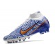 Nike Zoom Mercurial Superfly IX Elite AG Bianco Blu Oro