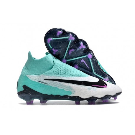Nike Phantom Elite DF FG Nuove Turchese Hyper Nero Fucsia Dream Bianco