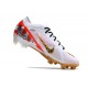 Nuove Nike Zoom Mercurial Vapor 15 Elite FG Bianco Rosso Oro