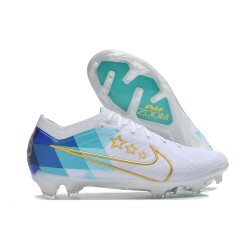 Nuove Nike Zoom Mercurial Vapor 15 Elite FG Bianco Blu Oro