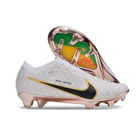Nuove Nike Zoom Mercurial Vapor 15 Elite FG Bianco Oro Nero