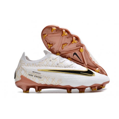 Scarpe Nike Phantom GX 2 Elite FG Bianco Oro