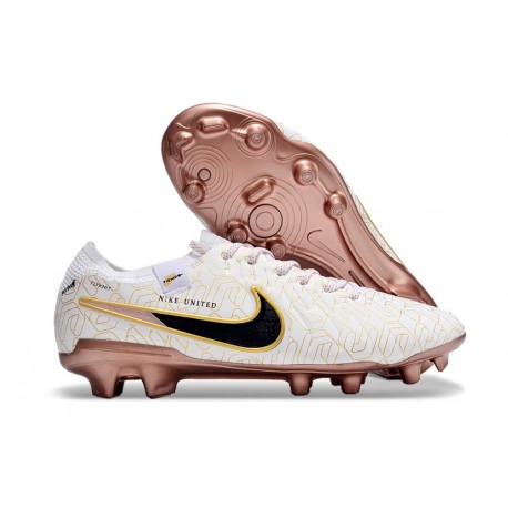 Nike Tiempo Legend X Elite FG Nuove Bianco Oro Nero