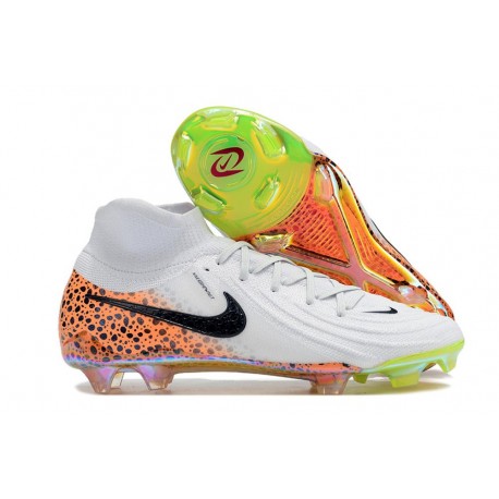 Scarpa Nike Phantom Luna 2 Elite FG Bianco Nero Arancione