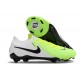 Scarpe Nike Phantom GX 2 Elite FG Verde Bianco Nero