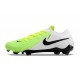 Scarpe Nike Phantom GX 2 Elite FG Verde Bianco Nero