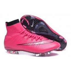Scarpe calcio Nuove Nike Mercurial Superfly FG Rosa Nero