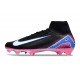 Nike Air Zoom Mercurial Superfly X Elite FG Nero Bianco Rosa Blu