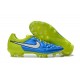 Scarpe da Calcio Nike Tiempo Legend V FG Blu Volt Bianco