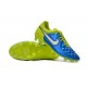 Scarpe da Calcio Nike Tiempo Legend V FG Blu Volt Bianco