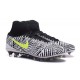 Uomo Nike Magista Obra 2 FG scarpe da calcio Nero Bianco Giallo