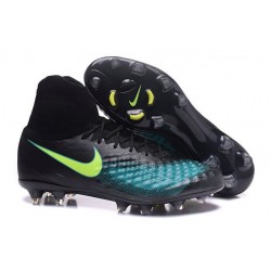 Uomo Nike Magista Obra 2 FG scarpe da calcio Nero Blu Verde