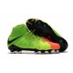 Scarpe da Calcio Nuovo Nike Hypervenom Phantom 3 DF FG - Verde Arancio