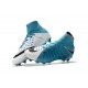Scarpe da Calcio Nuovo Nike Hypervenom Phantom 3 DF FG - Blu Bianco