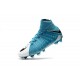 Scarpe da Calcio Nuovo Nike Hypervenom Phantom 3 DF FG - Blu Bianco