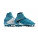 Scarpe da Calcio Nuovo Nike Hypervenom Phantom 3 DF FG - Blu Bianco