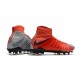 Scarpe da Calcio Nuovo Nike Hypervenom Phantom 3 DF FG - Rosso Grigio Nero