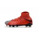 Scarpe da Calcio Nuovo Nike Hypervenom Phantom 3 DF FG - Rosso Grigio Nero