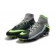 Nike Hypervenom Phantom III Dynamic Fit FG ACC Scarpa Calcio (Nero Grigio Verde)