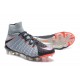 Nuovo Nike Hypervenom Phantom III DF FG Scarpa Calcio Grigio Nero Arancione