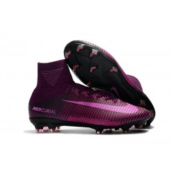 Nike Mercurial Superfly V FG 2017 Scarpe da Caclio Viola Nero