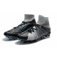 Nuovo Nike Hypervenom Phantom III DF FG Scarpa Calcio Grigio Nero Blu