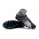 Nuovo Nike Hypervenom Phantom III DF FG Scarpa Calcio Grigio Nero Blu