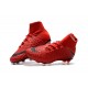 Nuovo Nike Hypervenom Phantom III DF FG Scarpa Calcio Rosso Nero