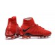 Nuovo Nike Hypervenom Phantom III DF FG Scarpa Calcio Rosso Nero
