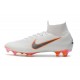 Scarpe Da Calcio Nike Mercurial Superfly VI 360 Elite FG - Uomo Bianco Grigio Metallic Arancione Total