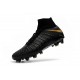 Nuovo Nike Hypervenom Phantom III DF FG Scarpa Calcio Nero Oro Metallic