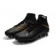 Nuovo Nike Hypervenom Phantom III DF FG Scarpa Calcio Nero Oro Metallic