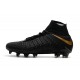 Nuovo Nike Hypervenom Phantom III DF FG Scarpa Calcio Nero Oro Metallic