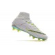 Nuovo Nike Hypervenom Phantom III Elite DF FG Scarpa Calcio Bianco Grigio Metallic Volt