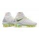 Nuovo Nike Hypervenom Phantom III Elite DF FG Scarpa Calcio Bianco Grigio Metallic Volt